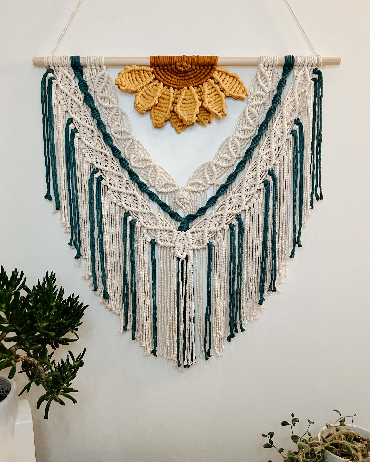 Large Sunflower Wall Hanging