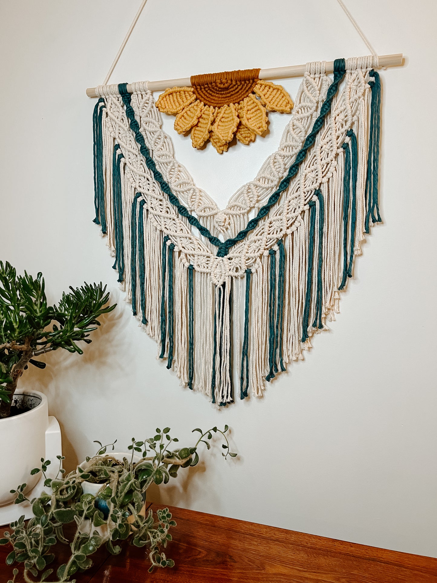 Large Sunflower Wall Hanging