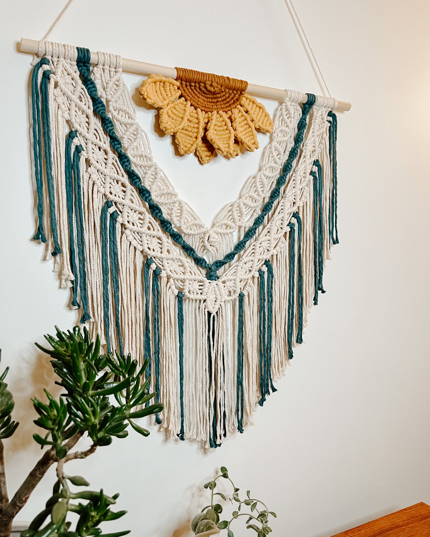 Large Sunflower Wall Hanging