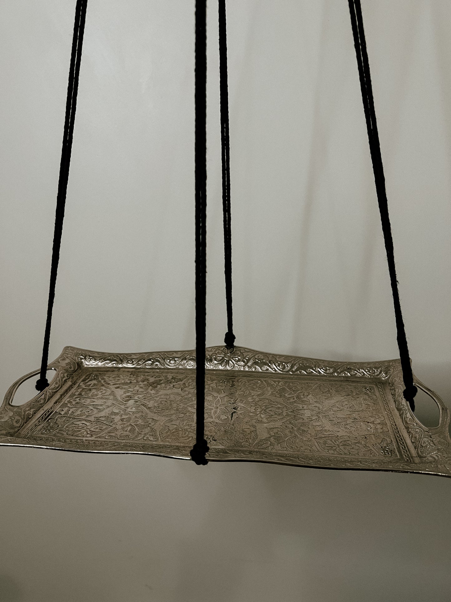 Hanging Altar with Vintage Silver and Crystal Accents