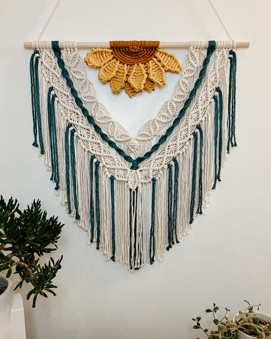 Large Sunflower Wall Hanging